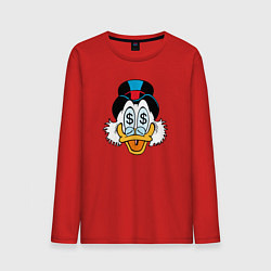 Лонгслив хлопковый мужской Скрудж, цвет: красный