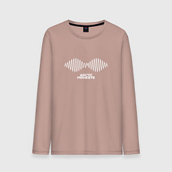 Лонгслив хлопковый мужской Arctic Monkeys logo, цвет: пыльно-розовый