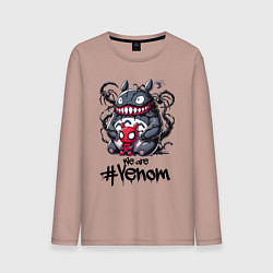 Мужской лонгслив Totoro-Venom and Spider-man