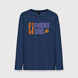 Лонгслив хлопковый мужской Phoenix Suns play, цвет: тёмно-синий