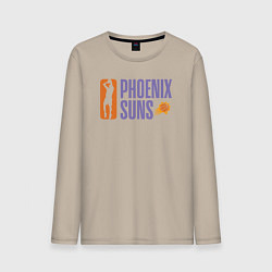 Лонгслив хлопковый мужской Phoenix Suns play, цвет: миндальный