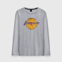 Лонгслив хлопковый мужской Lebronzo, цвет: меланж