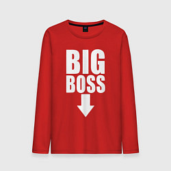 Лонгслив хлопковый мужской Big boss arrow, цвет: красный