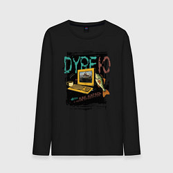 Лонгслив хлопковый мужской Дурею от Kingdom come deliverance 2, цвет: черный