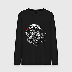Лонгслив хлопковый мужской Logo Sons Of Anarchy, цвет: черный