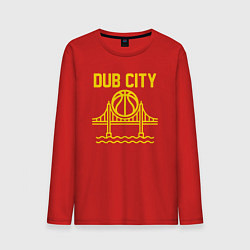 Лонгслив хлопковый мужской Dub city, цвет: красный