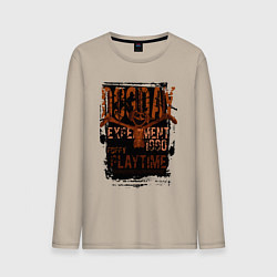 Лонгслив хлопковый мужской Пеклопёс DogDay, цвет: миндальный