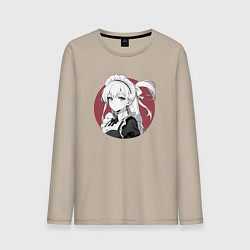 Мужской лонгслив Ретро горничная служанка