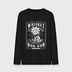 Лонгслив хлопковый мужской Виски Рика, цвет: черный