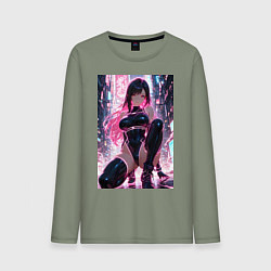 Мужской лонгслив Тифа Локхарт из Final Fantasy VII в стиле киберпан