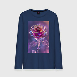 Мужской лонгслив Кристальная роза