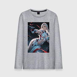 Мужской лонгслив Девушка-наемница