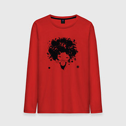 Лонгслив хлопковый мужской Девочка весна, цвет: красный