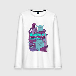 Мужской лонгслив Членов семьи не едят монстры