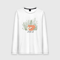 Мужской лонгслив Лисичка мечтатель