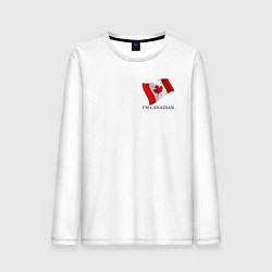 Мужской лонгслив Я Канадец - патриотизм