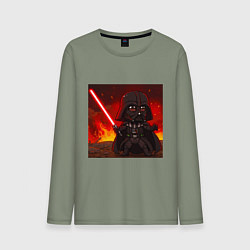 Лонгслив хлопковый мужской Мини Вейдер, цвет: авокадо