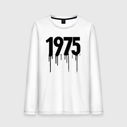 Лонгслив хлопковый мужской Капающий 1975, цвет: белый