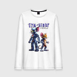 Мужской лонгслив Cyborg Tom and Jerry - ai art fantasy