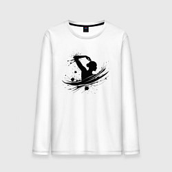 Мужской лонгслив Плывущая девушка
