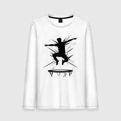 Мужской лонгслив Прыжок на батуте