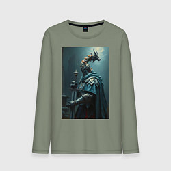 Мужской лонгслив Рыцарь в броне в стиле Dark Souls