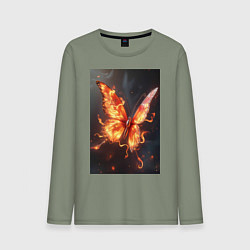 Мужской лонгслив Огненная бабочка