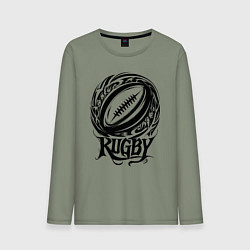 Мужской лонгслив Регби орнамент