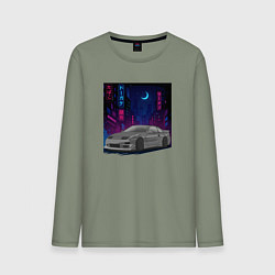 Мужской лонгслив Nissan 300ZX ночной Токио