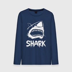 Мужской лонгслив Агрессивная пасть акулы