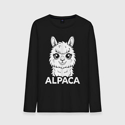 Мужской лонгслив Альпака с большими глазами