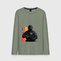 Мужской лонгслив Поп-арт контр-террорист CS 2