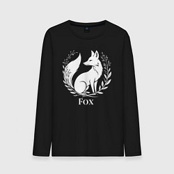 Мужской лонгслив Лисий герб с венком