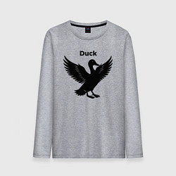 Мужской лонгслив Утка на взлете