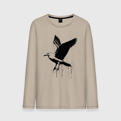Мужской лонгслив Летящая Чайка