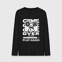 Мужской лонгслив Game over play again