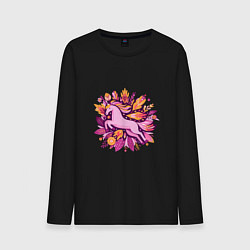 Мужской лонгслив Розовая пони