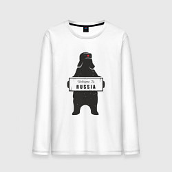 Мужской лонгслив Россия добро пожаловать