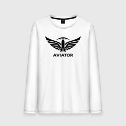 Мужской лонгслив Авиатор крылатый логотип