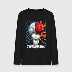 Мужской лонгслив Шото Тодороки Моя геройская академия