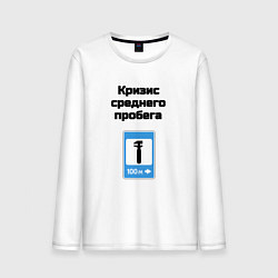 Мужской лонгслив Кризис среднего пробега
