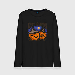 Мужской лонгслив Happy halloween pumpkin