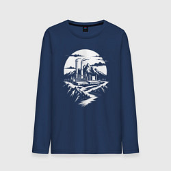 Мужской лонгслив Завод в горах