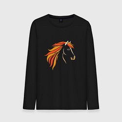 Мужской лонгслив Лошадь огненная, символ года