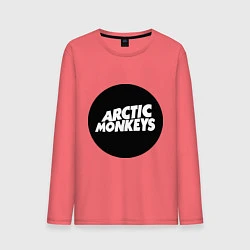Лонгслив хлопковый мужской Arctic Monkeys Round, цвет: коралловый