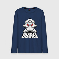 Лонгслив хлопковый мужской HC Anaheim Ducks, цвет: тёмно-синий