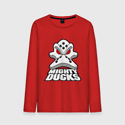 Лонгслив хлопковый мужской HC Anaheim Ducks, цвет: красный