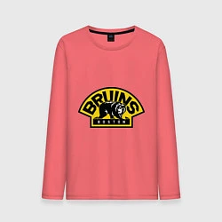 Лонгслив хлопковый мужской HC Boston Bruins Label, цвет: коралловый