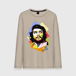 Лонгслив хлопковый мужской Che Guevara Art, цвет: миндальный