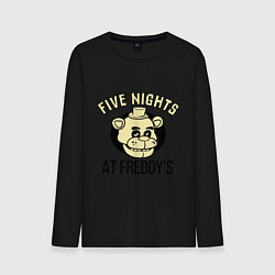 Лонгслив хлопковый мужской Five Nights At Freddy's цвета черный — фото 1